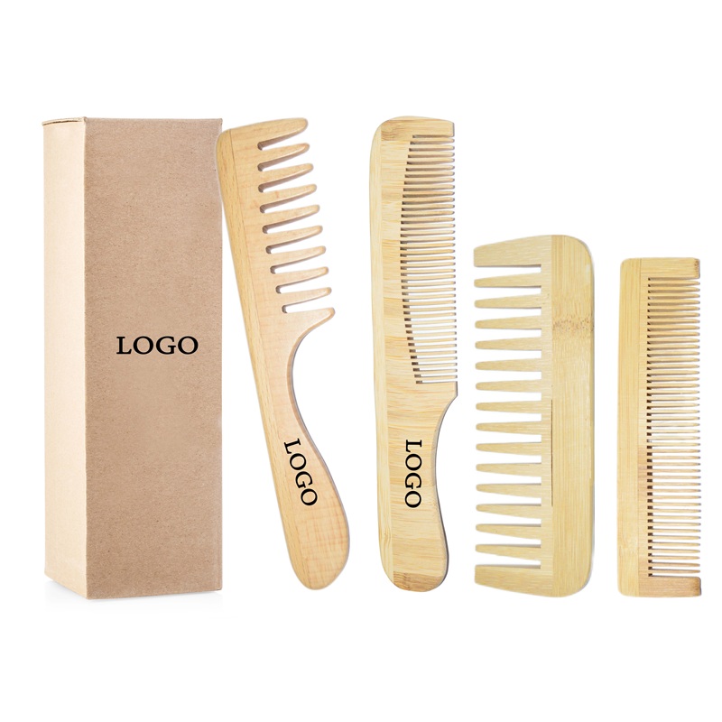 Personalized Bamboo Wooden Hair Styling Comb