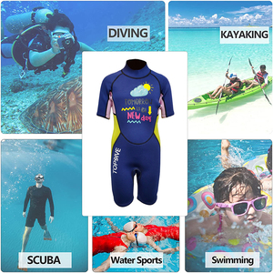 Suministro de China, trajes húmedos de buceo de manga corta para niños, traje de <span class=keywords><strong>neopreno</strong></span> elástico suave de 3mm, traje de <span class=keywords><strong>surf</strong></span> para niños - Product Image 6