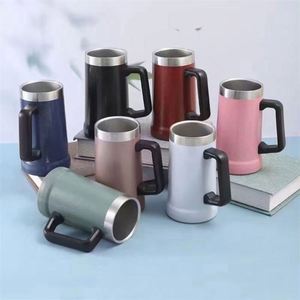 OEM de fábrica de vacío de la taza de la botella de agua de cerveza de boca ancha de acero al vacío botellas de deporte de agua con asa - Product Image 4