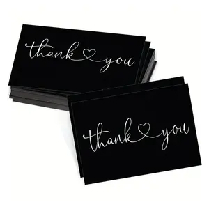 소규모 비즈니스를위한 신제품 웨딩 봉투 호일 종자 종이 선물 카드 인쇄 로고로 맞춤 럭셔리 감사 카드