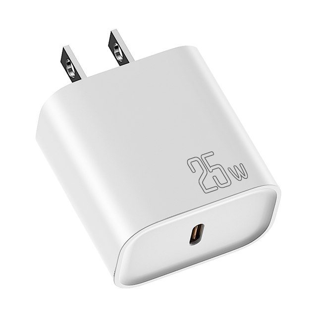 25W Fast USB C Wall Charger  Global Voltage Safe Reliable High-Efficiency Type C Charging Block Cube