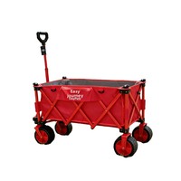 Chariot de camping pliable d'extérieur, chariot utilitaire pliable, roues tout-terrain, chariot portable pour pique-nique, plage, pêche