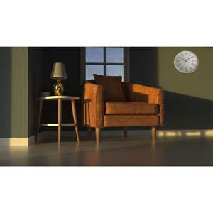 Horloge murale design moderne chiffres romains quartz silencieux analogique métal salon installation facile - Product Image 3