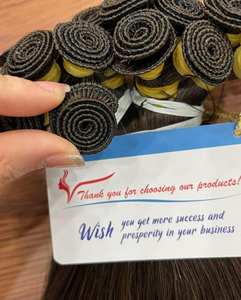 ผมต่อแบบมัดมือมนุษย์สำหรับต่อผมแบบผูกผมแบบไม่พันกันไม่ผสมสังเคราะห์มีขนาดใหญ่ในสต็อก - Product Image 6