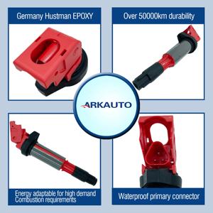 ARKAUTO Performance BOBINE D'ALLUMAGE Pack 12131712219 UF522 POUR BMW 3 5 7 X5 X3 Z3 Z4 E39 E46 E60 E92 E66 <span class=keywords><strong>E53</strong></span> E83 E85 N46 N43 N46 - Product Image 2