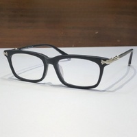 Gafas Ópticas de Diseño de Alta Calidad para Hombre y Mujer, Estilo Punk FUN HATCH TALLA 52-18, Monturas de Gafas de Acetato y Titanio de Lujo para Negocios