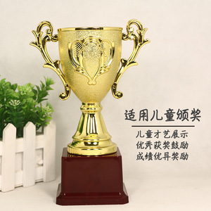 Children <b>Trophy</b> Gold Plated Plastic Synthetic Durable For Talent Dance Competition Award Student Prize - Product Image 1