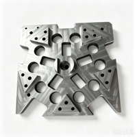 Plaque de fixation rotative en aluminium usinée CNC 5 axes OEM, haute précision, outillage industriel personnalisé