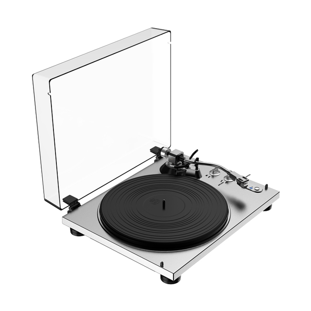 Classic Vintage Design USB CD Audio Turntable Record Player Vinyl Turntable LP Gramophone with PC Link 2 Speed LP