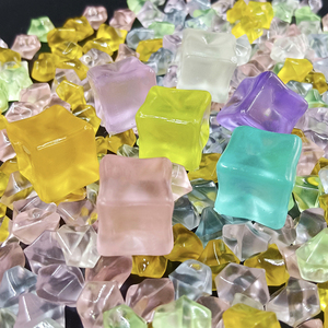 KI quyu Cubos de Hielo Acrílicos Luminosos de Colores, Pequeños Accesorios DIY Triturados, Bolsa de Accesorios Hechos a Mano para Luz Nocturna con Pegamento - Product Image 3