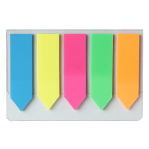 Etiquetas fluorescentes con flechas Comix D6019, pegatinas de índice autoadhesivas de 5 colores para uso en oficinas y escuelas - Product Image 3