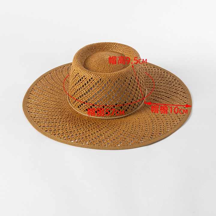 2024-2025 Summer Hats: Trendy Hollow Out Design Boater Hats
