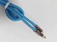 Câble de charge USB Micro-USB en vrac, 1 m, bleu, style bouteille, 4 conducteurs en cuivre et aluminium, PVC, charge rapide pour écouteurs et appareil photo