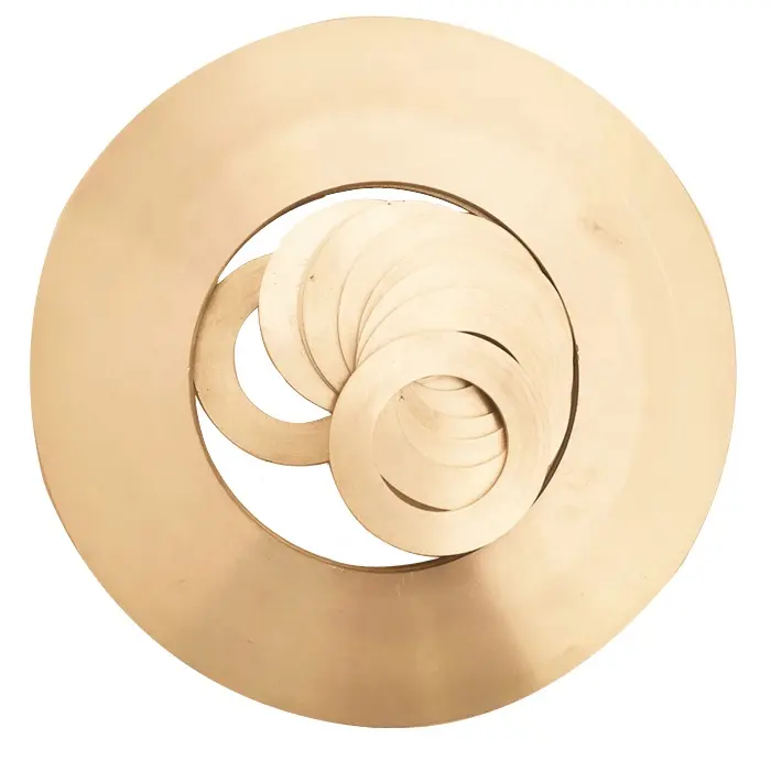 Oem Washers Manufacturers Cutting Customized High Precision Ultra Thin Shim Washer Copper Flat Washer Copper Ring