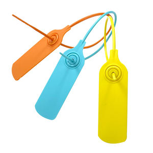 Sceau plastique auto-bloquant à serrage progressif, étiquette plastique personnalisée, étiquette de sécurité inviolable en plastique pour conteneur de vêtements - Product Image 1