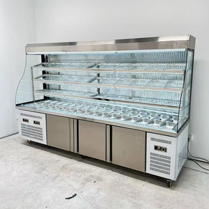 Venta caliente <span class=keywords><strong>barato</strong></span> personalizado Malatang vitrinas refrigeradas caliente picante comercial pantalla enfriador nevera orden gabinete - Product Image 2