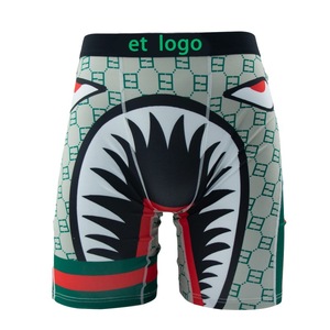 ET**KA <span class=keywords><strong>Boxer</strong></span> Casual da <span class=keywords><strong>Uomo</strong></span> Traspiranti 100% Poliestere Pantaloncini <span class=keywords><strong>Sportivi</strong></span> Stampati Mutande Fantasia Trendy Opzioni di Colori Assortiti - Product Image 2