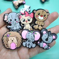 Prix d'usine, vente en gros, breloques de chaussures de qualité supérieure, série d'animaux mignons, breloques de chaussures mignonnes, accessoires de breloques de chaussures