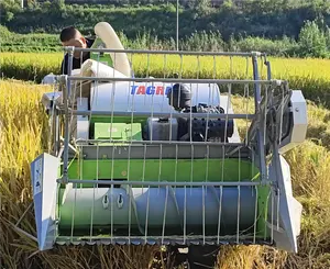 Facile funzionamento manuale Cosechadora Moissonneuse batteuse mietitrebbia grano macchina per la raccolta del riso mini mietitrebbia