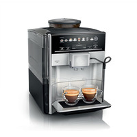 Máquina de café expreso de titanio completamente automática, sistema de leche de capuchino eléctrico de frijol a taza, 10 bebidas de café, 2 perfiles de usuario para el hogar