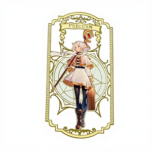 Cross-border Creative Anime Metal Bookmarks Frieren the Beyond Journey Merchandise Fan-made Stationery Gifts Anime Enthusiasts