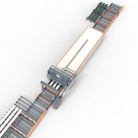 Entièrement stocké, économie d'énergie intelligente Start Stop 3d Scanning Automatic Steel Structure Line Painting Machine