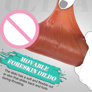 Fabrik-Großhandel Strap-On Harness aus Flüssigsilikon mit Gleitvorhaut für Handjob, weicher <span class=keywords><strong>Dildo</strong></span>-Stick - Product Image 6