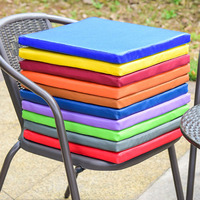 Couleur unie 38*38cm PU cuir extérieur parc coussin coussin étanche carré rond hexagonal corde levage conception mémoire coton tapis