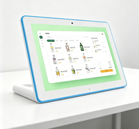 Tablette PC Android à écran tactile en forme de L de 10,1 //14/ 15,6 pouces pour la publicité des menus de restaurant avec barre lumineuse