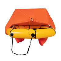 Nouveau design radeau de sauvetage gonflable à redressement automatique canopée radeau de sauvetage gonflable de couleur orange pour le sauvetage