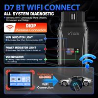 XTOOL Mise à niveau D7 BT Machine de diagnostic automobile sans fil et programmation OBD2 Scanner de voiture pour toutes les voitures avec FCA 36+ Réinitialisation