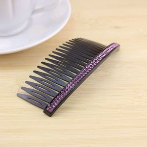 Peigne à cheveux en strass, épingle à cheveux en plastique, design géométrique multicolore pour femmes, accessoire de coiffure - Product Image 2