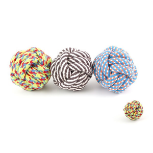 Yommy Cotton Rope Ball 7cm <b>Pet</b> <b>Toy</b> <b>for</b> Dogs <b>Interactive</b> Play - Product Image 2