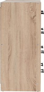 Mueble <span class=keywords><strong>de</strong></span> almacenamiento con 4 cajones, cómoda, roble Sonoma claro - Product Image 5