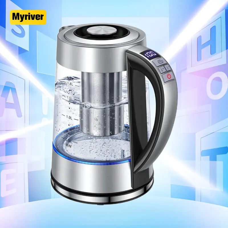 Myriver आसान भरने हटाने योग्य चाय फ़िल्टर Infuser मल्टी तापमान प्रदर्शन टच स्क्रीन पैनल रखने गर्म समारोह डिजिटल केतली