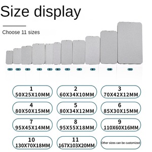 Biểu Tượng Tùy Chỉnh Mini Nhỏ Silding Trượt Nắp Rắn Nước Hoa <span class=keywords><strong>Container</strong></span> Bao Bì Kim Loại Hộp Thiếc Cho Balm - Product Image 6