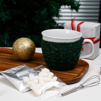 BespritGift Ensemble de tasses en tricot confortables de Noël Ensemble de Noël personnalisé avec guimauves Caneca Natal Regalos De Navidad pour les cadeaux de Noël