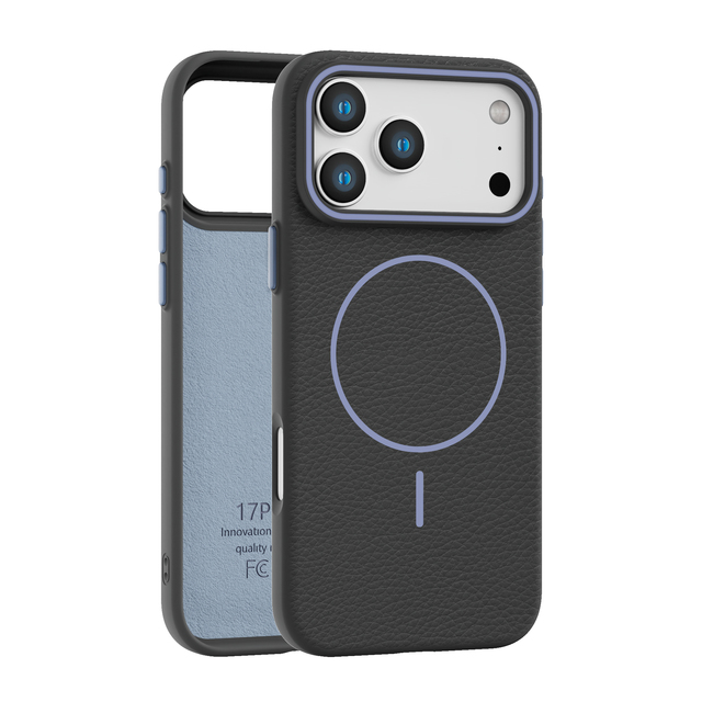 TPU Leather Magnetic Wireless Charging Anti-fall Shockproof Business Design Phone Case for 17promax 17 Air 16 Pro Max 8 Colors