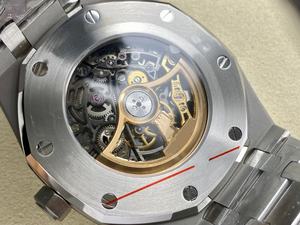 Reloj Mecánico de Buceo de Lujo, Super Calidad, Resistente al Agua, 41mm, Fábrica THB, Movimiento 3132, 15412, Esqueleto con Diamantes - Product Image 6