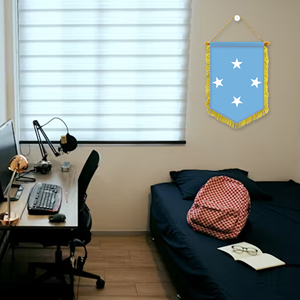 Mini 20x30cm Pennant Car Flags Federated States of Micronesia Wall Decor Display Accessories <b>Small</b> <b>Ornaments</b> for Hanging - Product Image 1