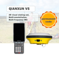 Qianxun V5 GPS GNSS RTK con Cámara, GNSS RTK Ligero con Mapas de Google y Software Surpad Actualizable, Receptor GPS RTK