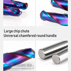 Hrc60 2 Sáo có thể lập chỉ mục bóng mũi cacbua Bộ định tuyến bit độ chính xác cao dao phay Micro End Mill - Product Image 5