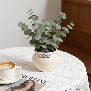Pots à fleurs en céramique écologiques, durables et légers pour plantes succulentes, mini et petits formats, avec trou de drainage, pour pose au sol - Product Image 2