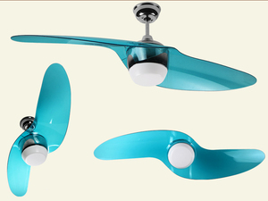 Chiếu sáng trong nhà Red <span class=keywords><strong>2</strong></span> Blades điều khiển từ xa 52 "<span class=keywords><strong>2</strong></span> lá ánh sáng AC điện áp 220 Quạt trần LED quạt trần - Product Image 4