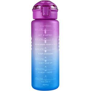 Bottiglia Ecologica Sportiva Motivazionale 2025 da 1000ml in PETG Opaco, Personalizzabile con Logo per il Ritorno a Scuola, Adatta per la Palestra - Product Image 4