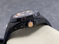 Montre squelette conceptuelle en carbone céramique, mouvement tourbillon mécanique étanche de qualité supérieure, 42 mm, fabrication RM.