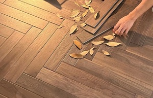 Carreaux de sol aspect bois gris Offre Spéciale Revêtement de sol en porcelaine Finition en bois Carreaux pour chambre Carreau de céramique <span class=keywords><strong>Parquet</strong></span> Plancher de bois - Product Image 4