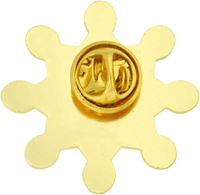 En stock – Broche épinglette en émail souple de 1,5 pouce, plaquée or, avec ruban croisé, pour la prévention et la sensibilisation au cancer