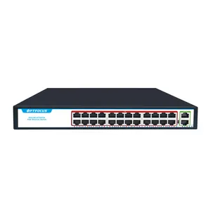 Factory 24 Port POE Network Switch 24*10/100mbps POE Port,2*10/100/1000mbps UP-Link Port for CCTV IP Camera