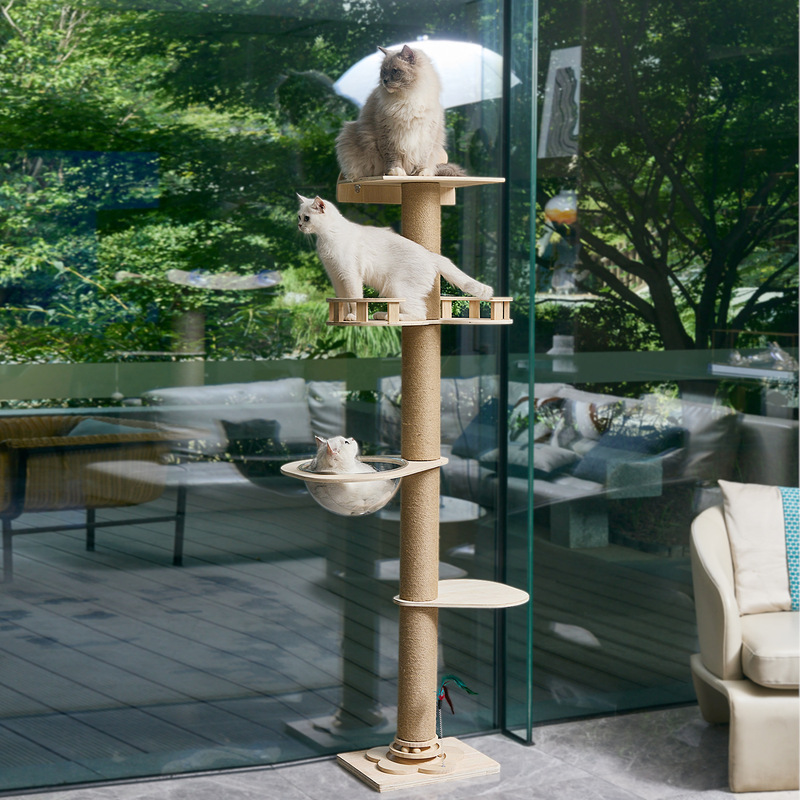 Modern Style Solid Wood Large Cat